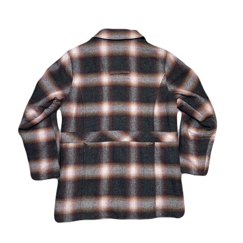 L.L. Bean Maine Guide Women’s Wool Parka Size M Primaloft Quilted Shadow Plaid - Picture 2 of 13